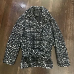 Club Monaco Textured Belt Coat